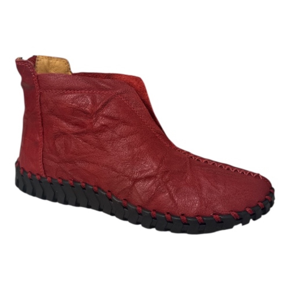 Bernie Mev TW79 Ankle Boots, Burgundy, Size 38, Memory Foam Comfort NWB